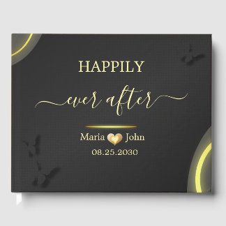 Visitas Livro de Convidados de Casamento Elegante Personal