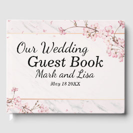 Visitas Livro de Convidados de Casamento Floral