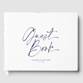 Visitas Livro de Convidados de Casamento Floral Personaliz