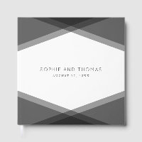 Livro de Convidados de Casamento Geométrico em Cam