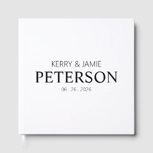Visitas Livro de Convidados de Casamento Guestbook neutr
