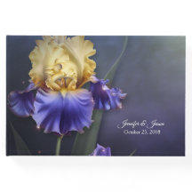 Livro de Convidados de Casamento Iris Violet e Yel