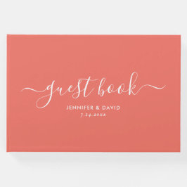 Visitas Livro de Convidados de Casamento Minimalista de Sc
