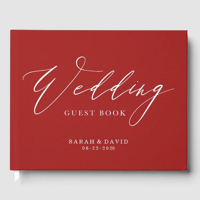 Visitas Livro de Convidados de Casamento Personalizado com (Frente)