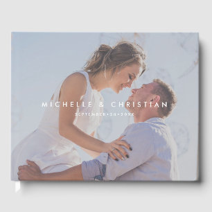 Visitas Livro de Convidados de Casamento Personalizado com