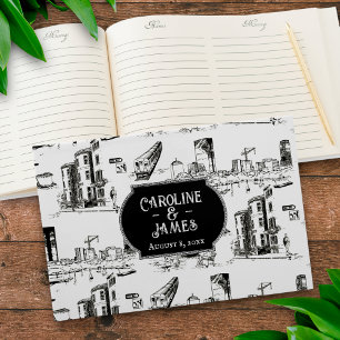 Visitas Livro de Convidados de Casamento Personalizado de