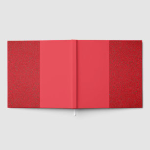 Visitas Livro de Convidados de Contraste Vermelho - Design