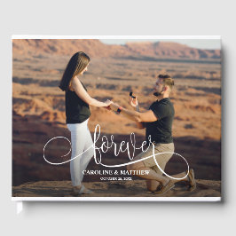 Visitas Livro de Convidados de Fotos de Casamento Elegante
