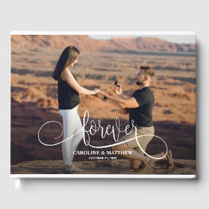 Visitas Livro de Convidados de Fotos de Casamento Elegante