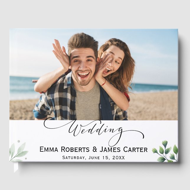 Visitas Livro de Convidados de Fotos Manuscritas de Chic (Frente)