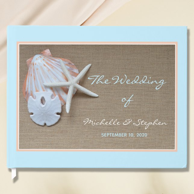 Visitas Livro de Convidados do Casamento de Seashell em Pr (Criador carregado)