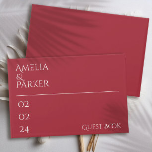 Visitas Livro de Convidados do Casamento Vermelho da Crims