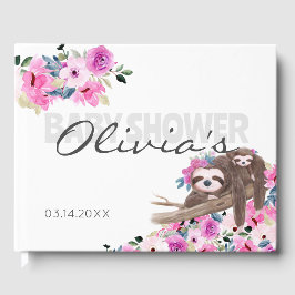 Visitas Livro de Convidados do Chá de fraldas de Bebê da M