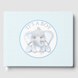 Visitas Livro de Convidados do Chá de fraldas Elefante