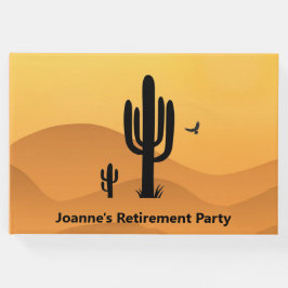 Visitas Livro de convidados do Design do Desert Cactus