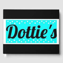 Visitas Livro de Convidados do Logotipo da Loja Dottie (Bl