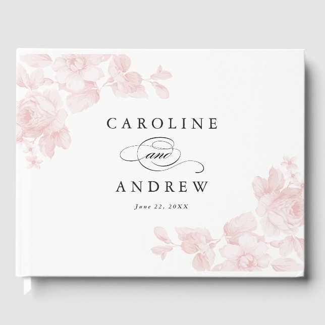 Visitas Livro de convidados do rosa do jardim de vindima (Frente)