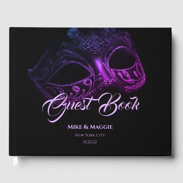 Visitas Livro de Convidados Elegante da Noite (Frente)
