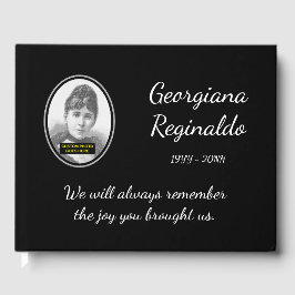 Visitas Livro de Convidados Funeral/Memorial Mínimo, Respe