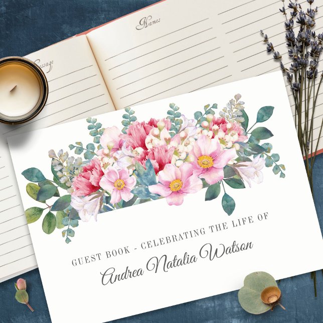 Visitas Livro de Convidados Funerários | Jardim de Perfuma (funeral guest books, sympathy, celebration of life, in loving memory, memorial service, remembrance,)