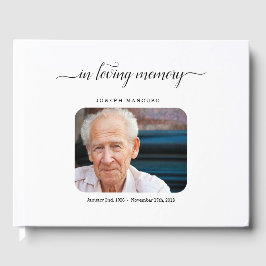 Visitas Livro de Convidados Funerários Personalizado/Entra