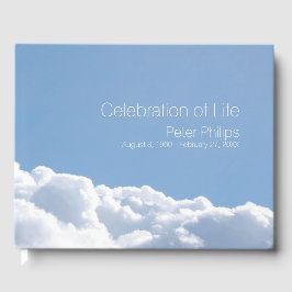 Visitas Livro de Convidados Memorial do Funeral Peaceful S