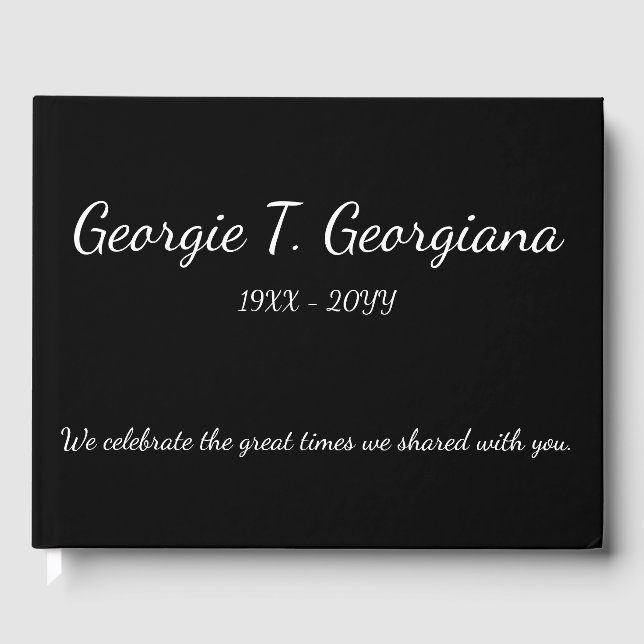 Visitas Livro de Convidados Memorial Simples e Personaliza (Frente)