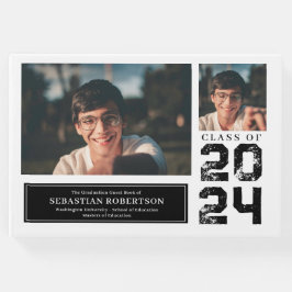 Visitas Livro de Convidados Negro e Branco da Faculdade de