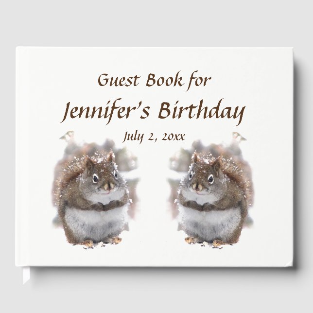 Visitas Livro de Convidados para Festas de aniversário de  (Frente)