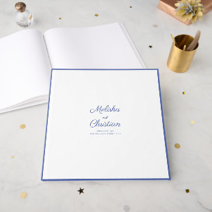 Visitas Livro de convidados para um casamento moderno.