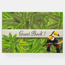 Visitas Livro de Convidados Personalizado de Aves Exóticas
