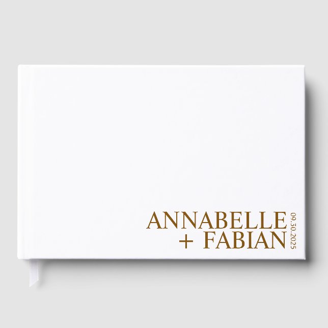 Visitas Livro de Convidados Personalizado, Gue de Casament (Frente)