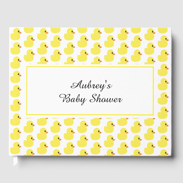 Visitas Livro de convidados "Rubber Ducky" (Frente)