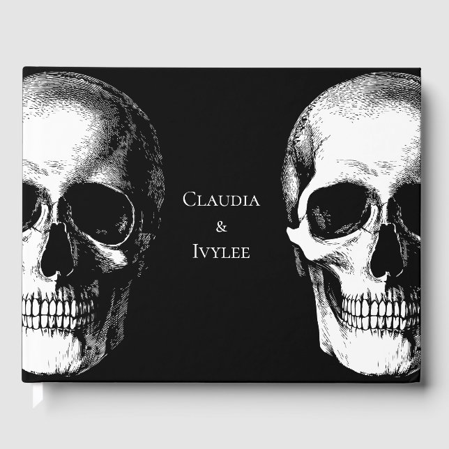 Visitas Livro de Convidados sobre Casamento de Halloween G (Frente)