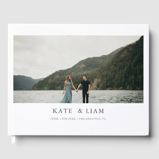 Visitas Livro de Convidados sobre Casamentos Modernos e El (Frente)