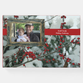 Visitas Livro de Convidados sobre Férias de Natal Red Wint