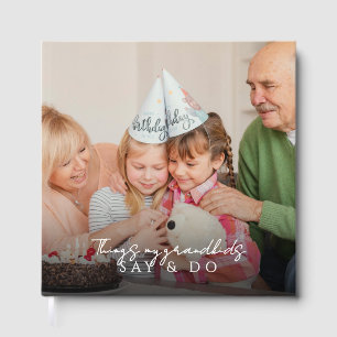 Visitas Livro de Fotos de capa dura Things My Grandkids Sa
