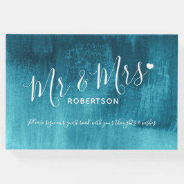 Visitas Livro de hóspedes do casamento de arte moderna