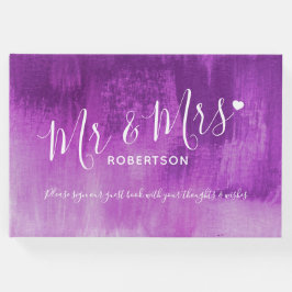 Visitas Livro de hóspedes do casamento personalizado de ar