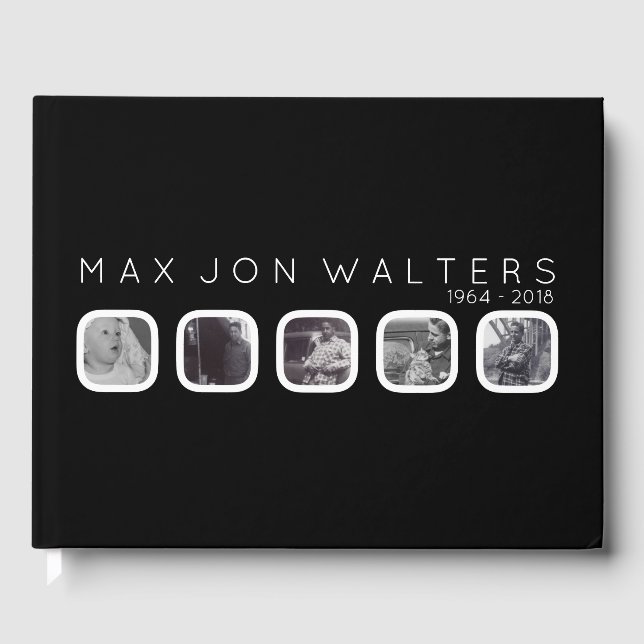 Visitas livro de hóspedes do funeral de cinco janelas (Frente)