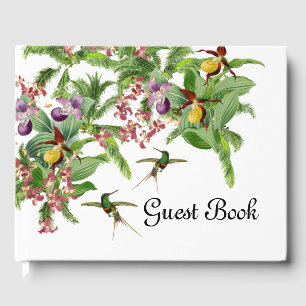 Visitas Livro de hóspedes tropical da flor da orquídea d