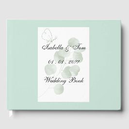 Visitas Livro de Memórias de Casamento Boho Personalizado