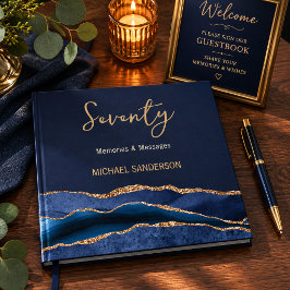 Visitas Livro de Memórias Navy Gold Seventy