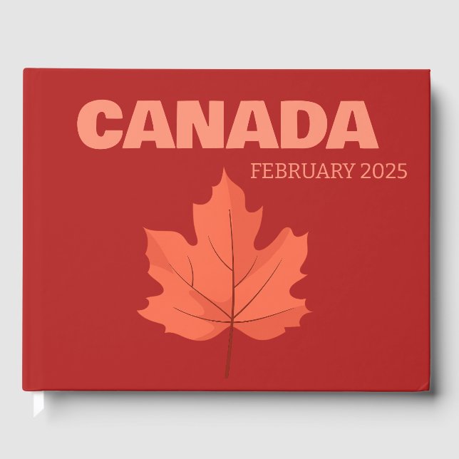 Visitas Livro de mesa de centro de viagem pelo Canadá (Frente)