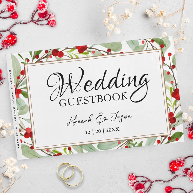 Visitas Livro de Presentes de Casamento Folhagens e Frutas (Criador carregado)