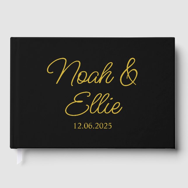 Visitas Livro de Presentes de Casamento Personalizado, Rec (Frente)