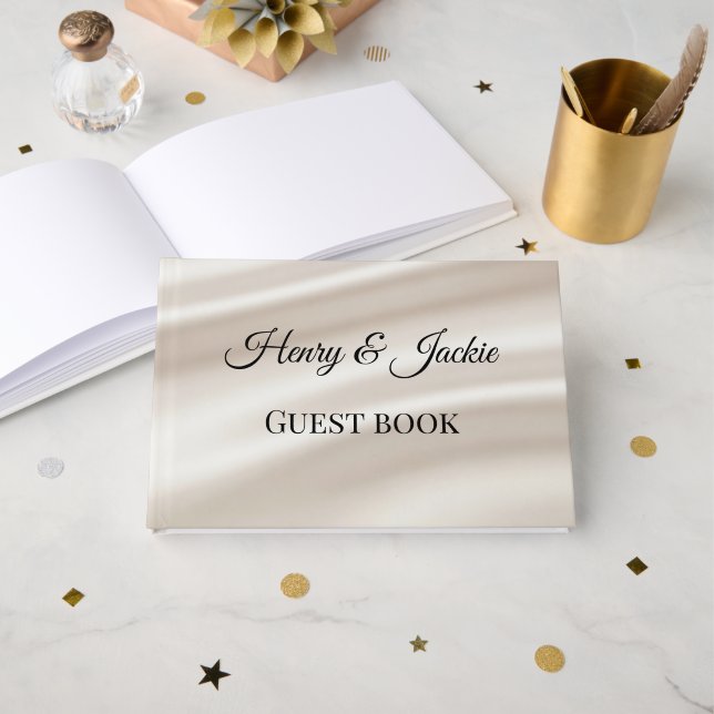 Visitas Livro de Presentes Personalizado para Casamento (Frente aberta)