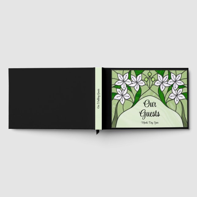 Visitas Livro de Registro de Casamento com Vitral (Completo)