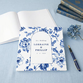 Visitas Livro de Registro de Casamento em Azul Desbotado c