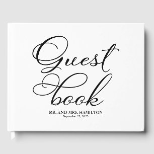 Visitas Livro de Registro de Casamento Simples Caligrafia 